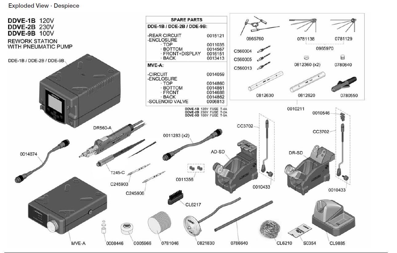 JBC DDVE-2B爆炸圖 JBC DDVE-2B爆炸圖